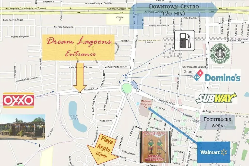 Appartamento View And Access To The Lagoon~Kg Sz Bed, A/C, Wifi Cancún